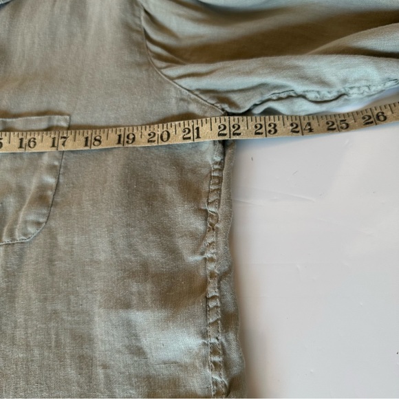 Grayson The Hero Willow Linen Button Up Shirt 3/Med - Picture 10 of 13